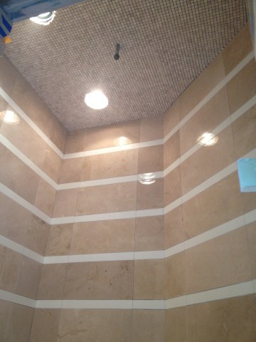Thassos Stripe Shower West Lake HIlls / Lakeway / Austin Tx
