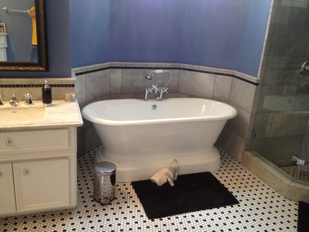 Carrara Marble Victorian Bathroom Remodel - Austin Tx