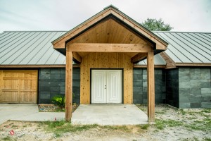 Custom Wrapped Slate Exterior by Vintage Modern Design Build in Austin Tx
