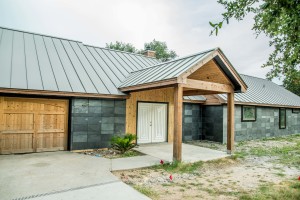 Custom Wrapped Slate Exterior by Vintage Modern Design Build in Austin Tx