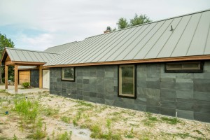 Custom Wrapped Slate Exterior by Vintage Modern Design Build in Austin Tx