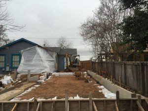 Modern room addition Clarksville / Austin , Texas by Vintage Modern Design Build