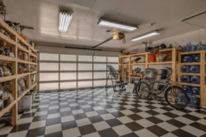 Grand Prix Garage w/Frosted Glass Garage Door in Westlake / Austin Tx