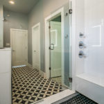 Mid century modern Home Walk in Shower Remodeling Project Austin Tx by Vintage Modern Design Build