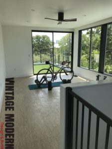 Modern Fireplace Room Addition Remodeling Project Austin Tx