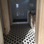 cement tile bathroom floor remodeling project austin tx circulo