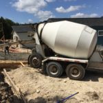 Drive way pour custom home builder Austin Tx