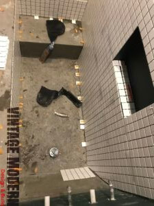 Bathroom remodeling sunken shower contractor Austin TX