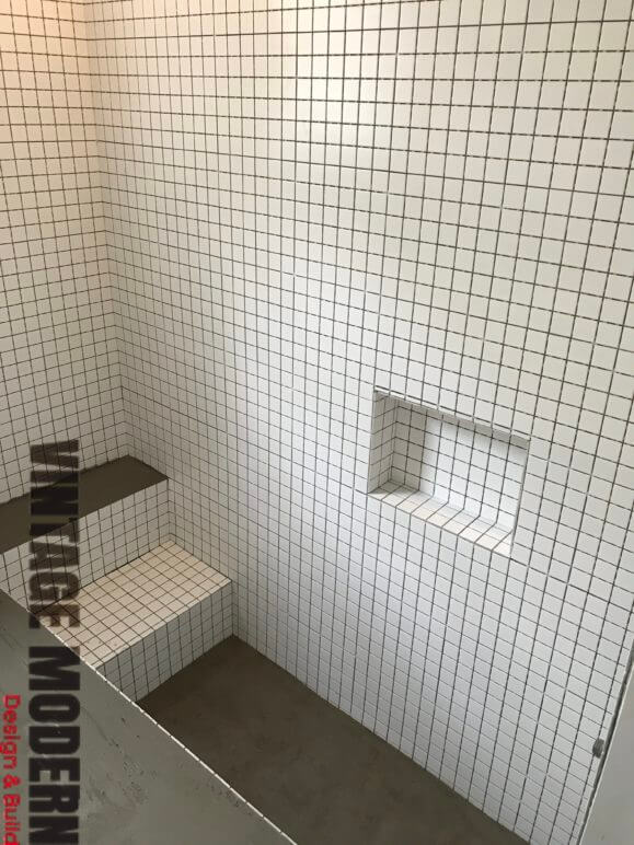 Bathroom remodeling sunken shower contractor Austin TX