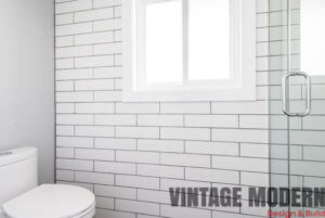 victorian modern transitional bathroom remodeling project in austin texas