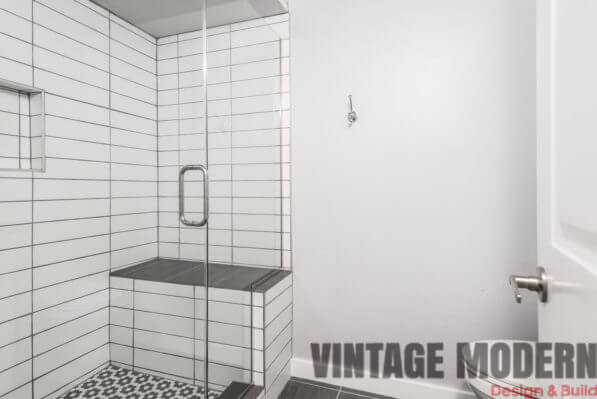 victorian modern transitional bathroom remodeling project in austin tx