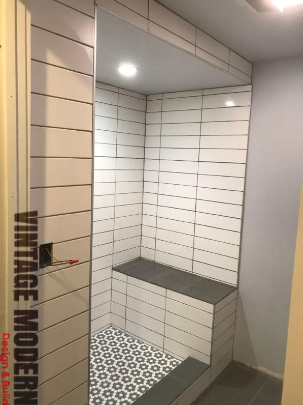 victorian modern transitional bathroom remodeling project in austin texas