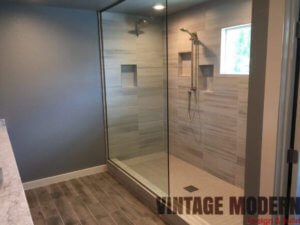 Minimalist Modern Transitional Bathroom Remodeling Project in austin Tx