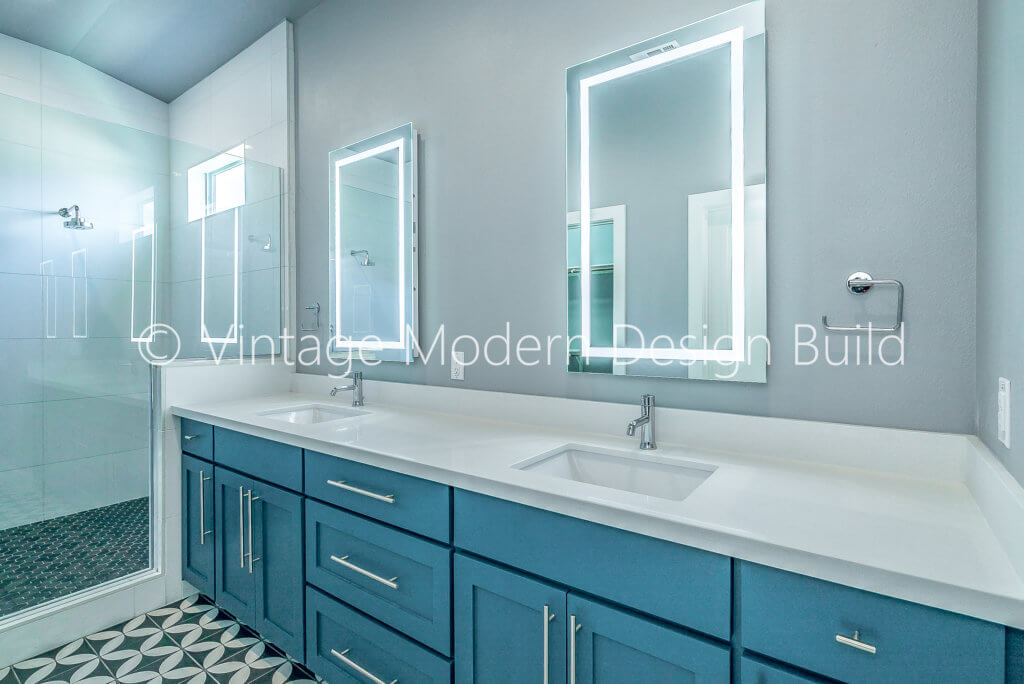 shaker custom vanity bathroom remodel austin