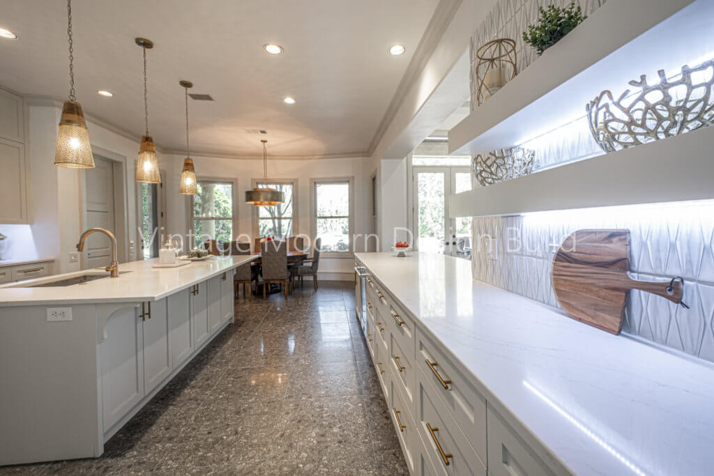 Elegant transitional kitchen bathroom remodeling project in Austin / West Lake Hills / Lakeway