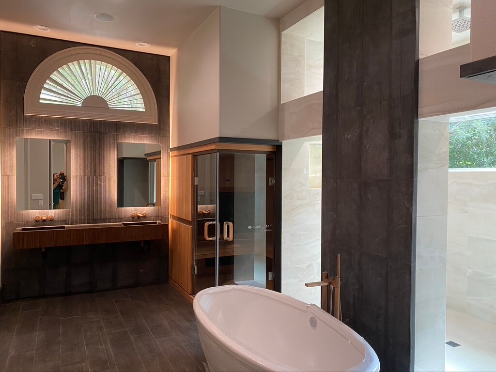 Steam Shower Minimalist Modern Remodeling Project Austin TX