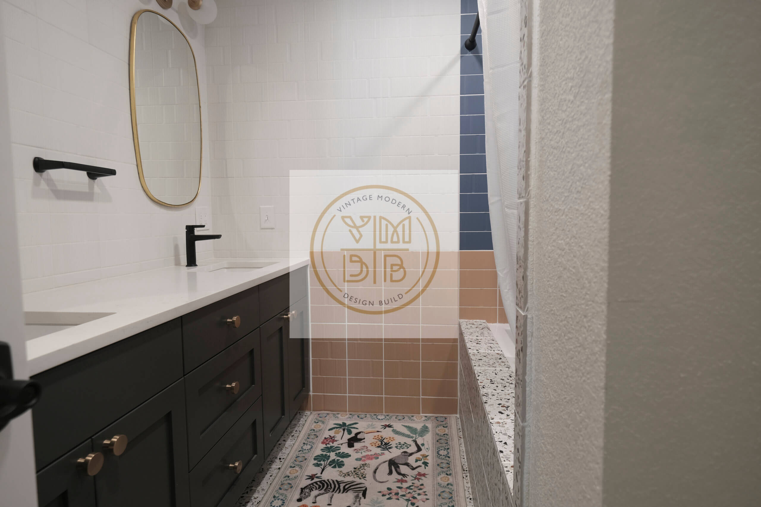Luxury Children's Bathroom Remodeling Project Austin TX / Lakeway Texas by Vintage Modern Design Build