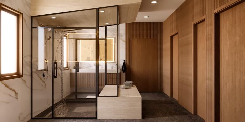 Luxury Steam Shower Master Bathroom Remodeling Project in Austin TX