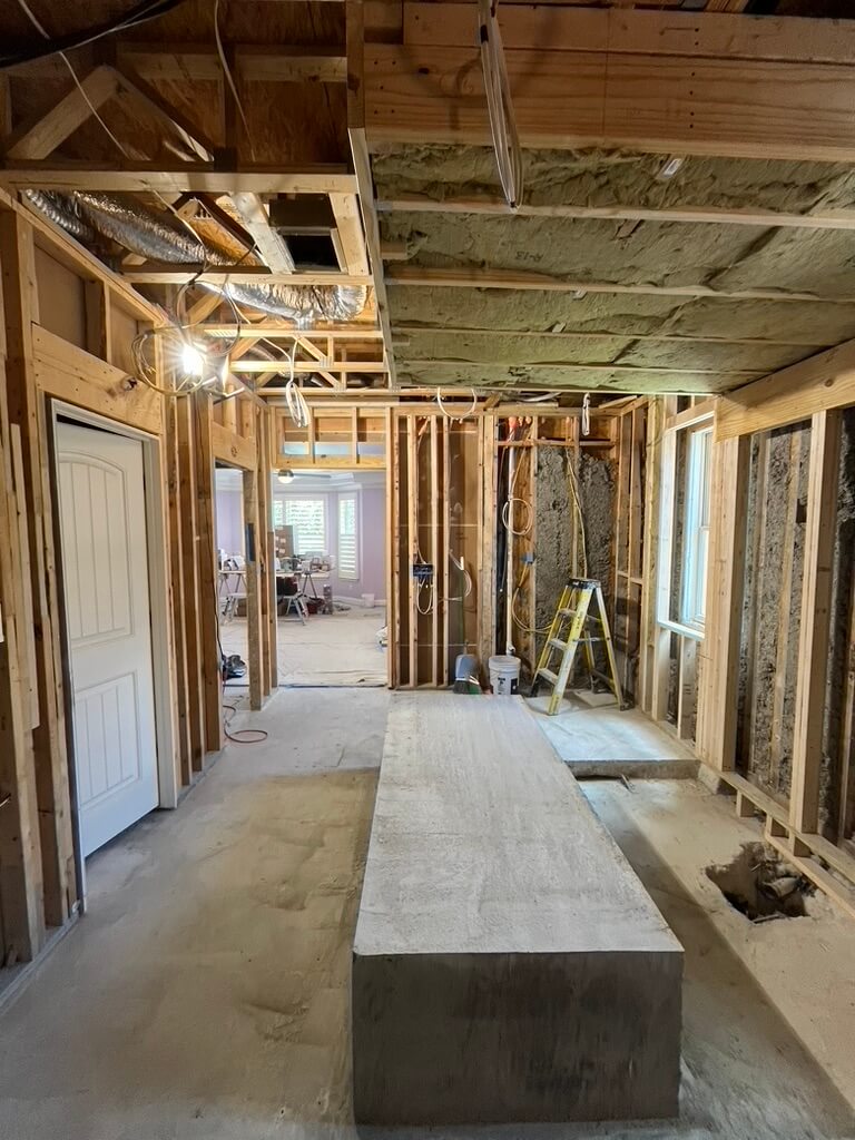 Concrete Steam SHower Bench Bathroom Remodeling Austin TX / West Lake Hills