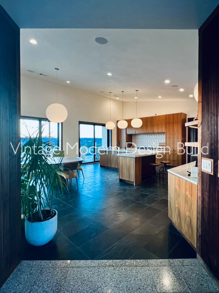 Custom Walnut Cabinetry Kitchen Remodeling Project Austin TX / West Lake Hills