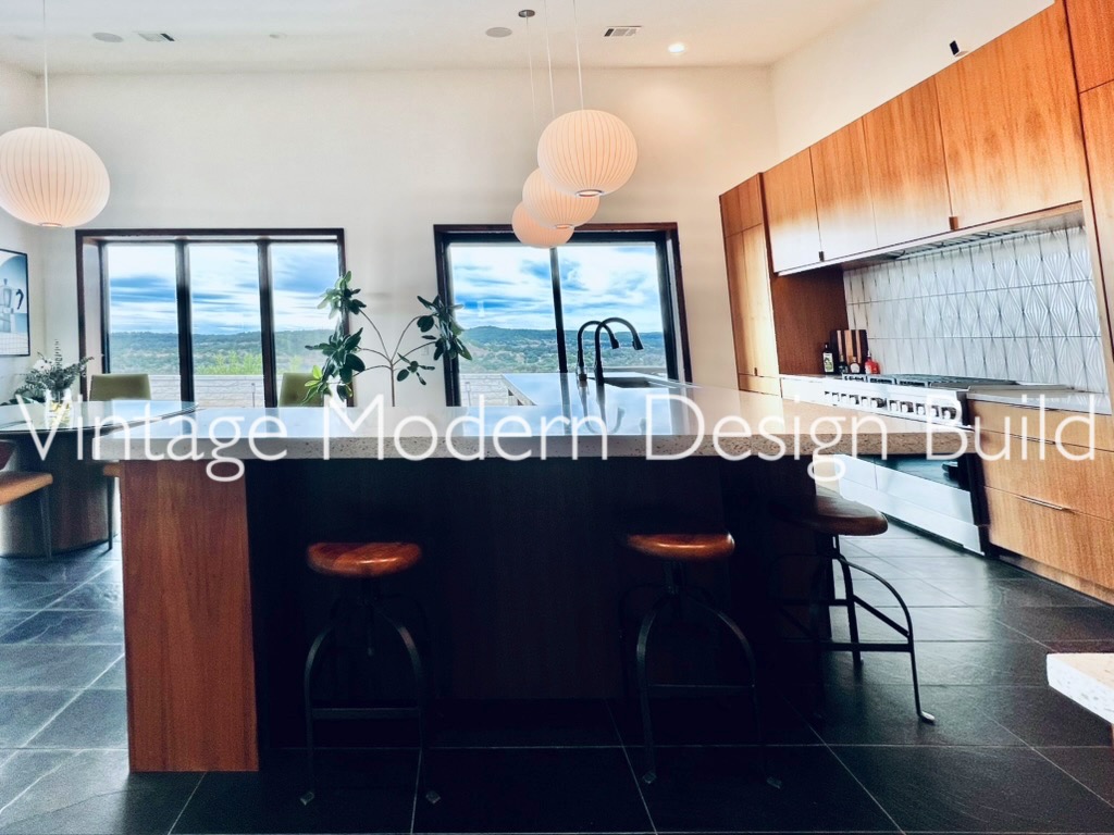 Arete European Walnut Cabinets Kitchen Remodeling Austin TX / West Lake Hills