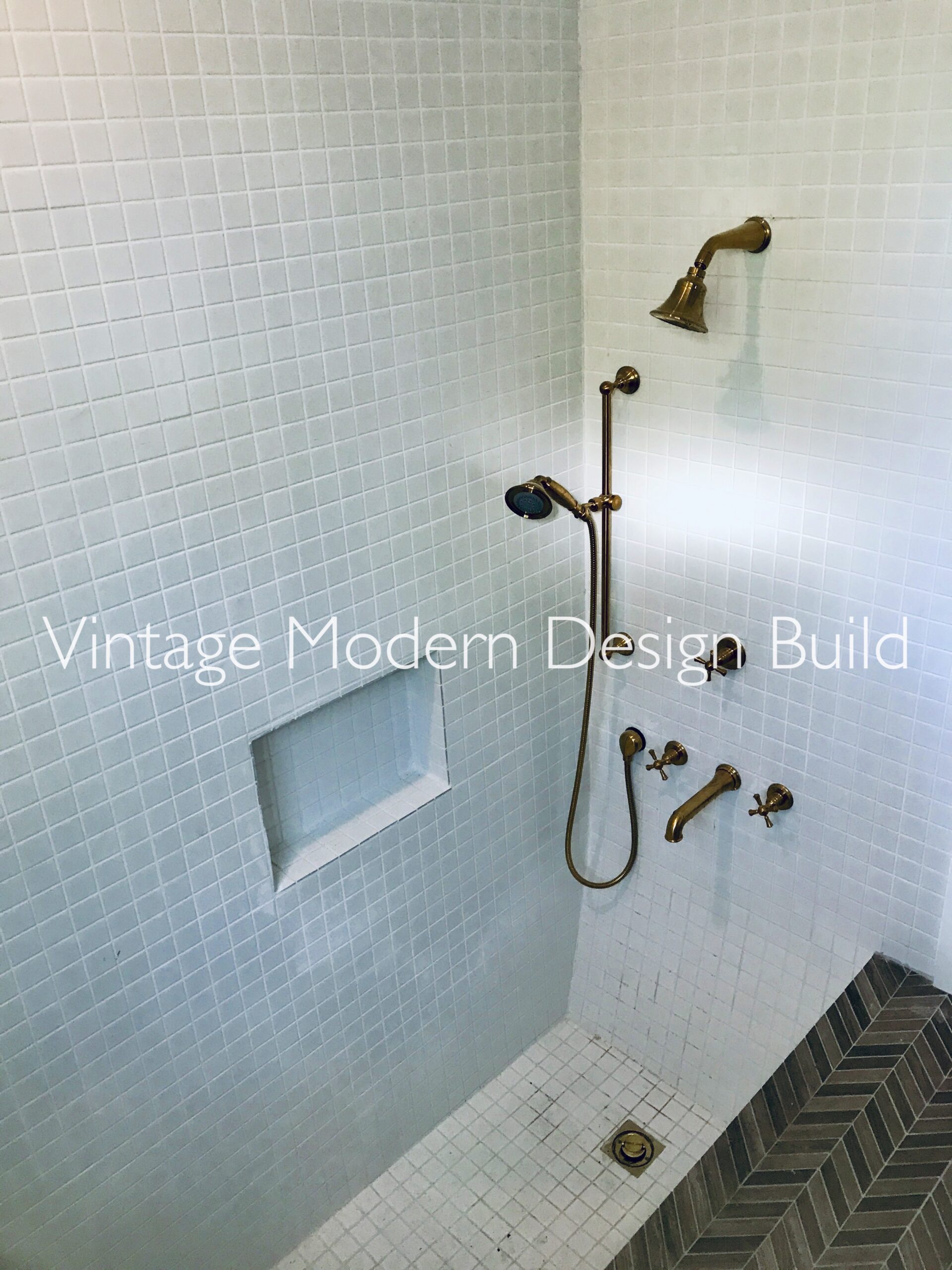 Sunken Shower Bathroom Remodeling Project Austin TX / Zilker Park