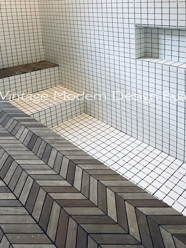 Sunken Shower Bathroom Remodeling Project Austin TX / Zilker Park